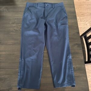 Eddie Bauer Ripstop Crop Pants Navy Blue Size 8 – Lightweight Outdoor Travel